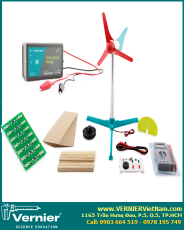 Vernier GDP-EL-WE, Bộ thí nghiệm NĂNG LƯỢNG GIÓ VERNIER Investigating Wind Energy Go Direct® Package [GDP-EL-WE] 